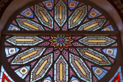 Low angle view of ceiling of building