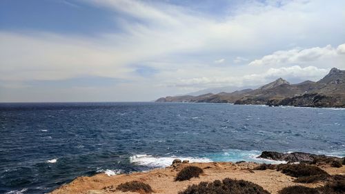 Scenic view of sea against sky