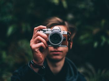 Man photographing