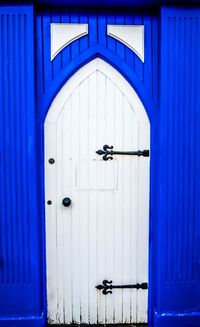 Close-up of closed door