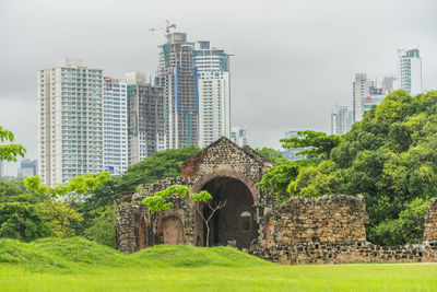 Buildings against sky