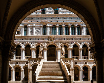 Low angle view of historical building
