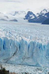 Scenic view of snowcapped mountains