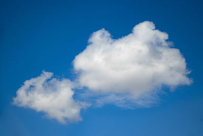 Low angle view of blue sky