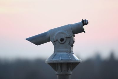 View of hand held telescope