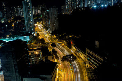 City street at night