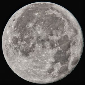 Close-up of moon against sky at night