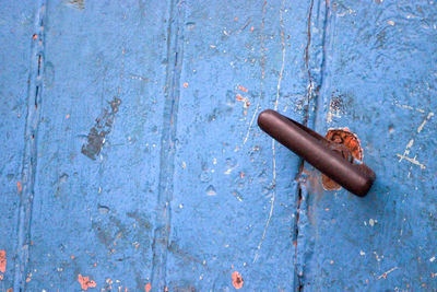 Full frame shot of old wooden door