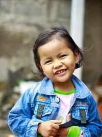 Portrait of boy looking away