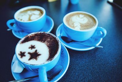 Close-up of coffee on table