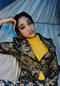 Portrait of beautiful young woman