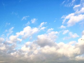 Low angle view of cloudy sky
