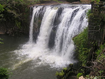 Scenic view of waterfall