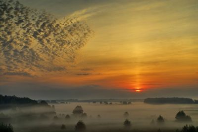 Scenic view of sky at sunset