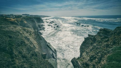 Scenic view of sea against sky