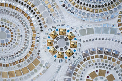 Directly below shot of ornate ceiling