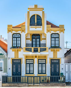 Low angle view of building against sky