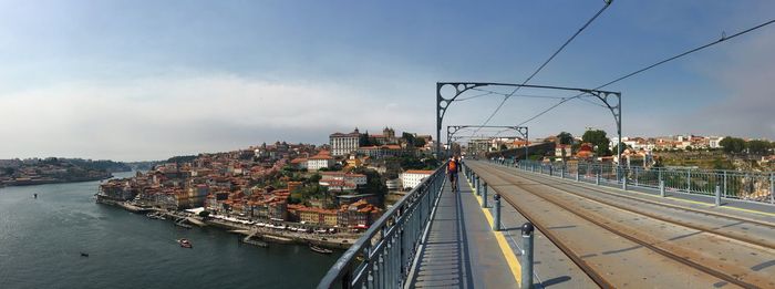 Panoramic shot of cityscape against sky