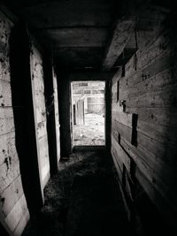 Interior of abandoned building