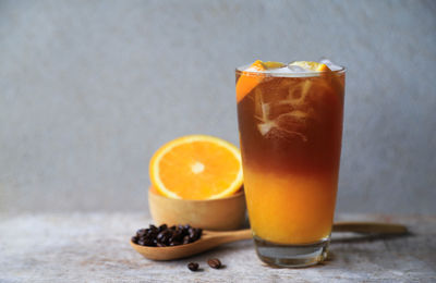 Close-up of drink on table