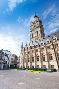 Low angle view of building against sky