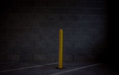 Yellow flag at night