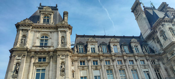 Low angle view of historic building the hotel de ville 