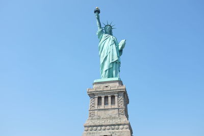 Low angle view of statue