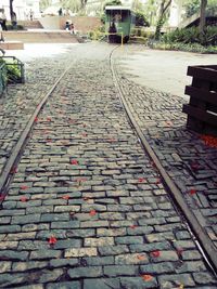 Pedestrian walkway in city