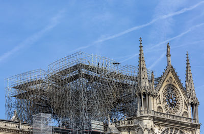 Low angle view of traditional building against sky