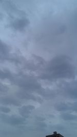 Low angle view of cloudy sky