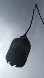 Low angle view of street light against sky