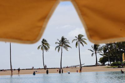 Scenic view of sea against sky