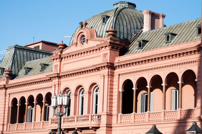 Buenos aires, argentina - casa rosada ,pink house, presidential palace in the plaza de mayo.