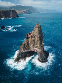 Panoramic view of sea against sky