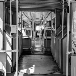 Interior of train