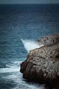 Rock formation on sea shore