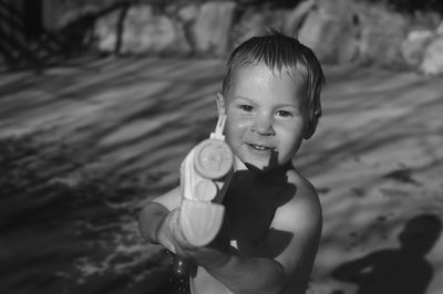 Portrait of smiling boy