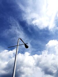 Low angle view of street light