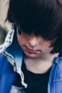 Close-up portrait of boy