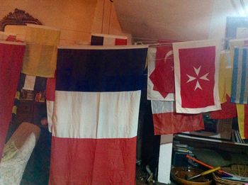 Close-up of red wall