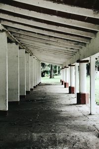 Empty corridor of building