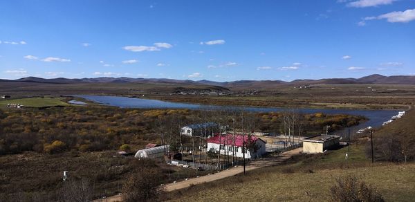 Scenic view of landscape against sky