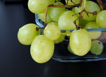 High angle view of apples on table