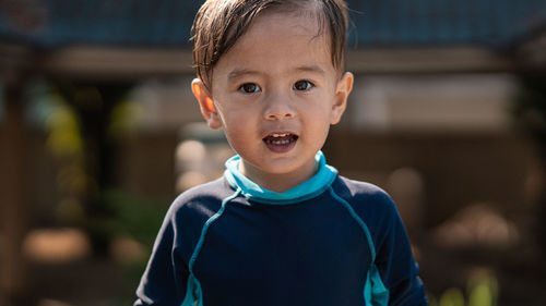 Portrait of cute smiling boy