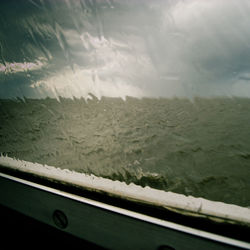 Close-up of road against sky