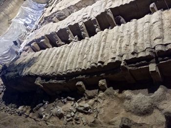 Low angle view of old ruins