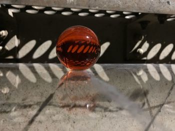 Close-up of glass on table