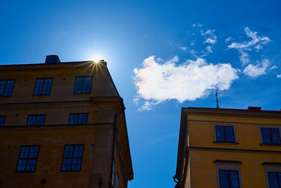 Low angle view of building against sky