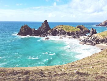 Scenic view of sea against sky